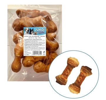 Uzel buvolí obalený kachním masem JUKO Snacks 6,5 cm (15 ks)