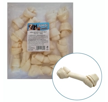 Uzel expandovaný bílý JUKO Snacks 10,5 cm (10 ks)