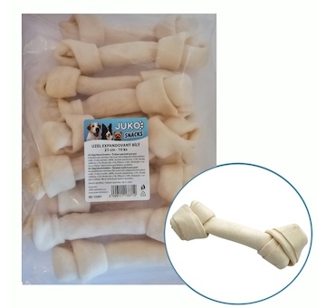 Uzel expandovaný bílý JUKO Snacks 21 cm (10 ks)