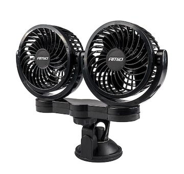 Ventilátor do auta s přísavkou 2x4