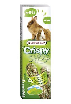 Versele-Laga Crispy Sticks tyčinky zelená louka pro morčata a králíky 2x55g