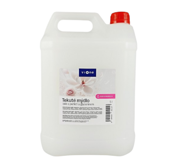 Vione tekuté mýdlo 5l BÍLÉ s perletí a glycerinem Rose&Magnolia