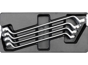 Vložka do zásuvky - klíče očkové ohnuté 4ks 21-32mm