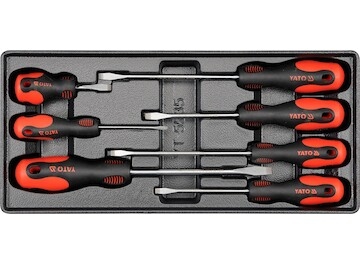 Vložka do zásuvky - šroubováky ploché 7ks