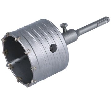 Vrták SDS PLUS do zdi korunkový, O 79mm, délka stopky 100mm, EXTOL PREMIUM