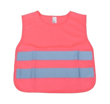 Výstražná vesta dětská růžová AMIO-03987