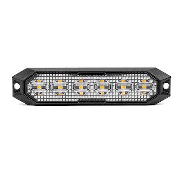 Výstražné osvětlení oranžové 6x3W LED R65 R10 12/24V IP6K9K AMIO-03930