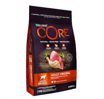 Wellness Core Dog Original Adult Medium krůta a kuře 10kg


