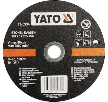 Yato Kotouč na řezání kamene 230x3,2x22 mm YT-5935