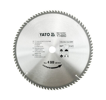 Yato pilový kotouč 350x30mm 84 zubů na dřevo YT-6083
