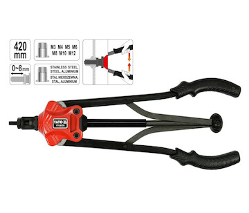 Yato Ruční nýtovačka na matice M3-M12 YT-36125