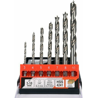 Yato Sada vrtáků do dřeva 3-10mm 7ks YT-33873