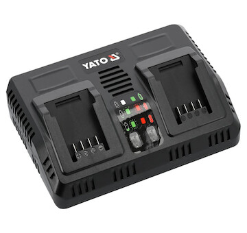 Yato Smart nabíječka na baterie s chlazením dvojitá Li-ion 18V 2,4 -4,5A YT-828501