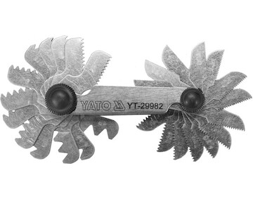 Yato Závitové měřidlo 28 šablon YT-29982