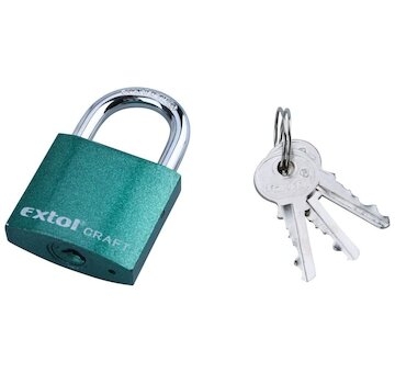 Zámek visací litinový, 38mm, barevný, EXTOL CRAFT