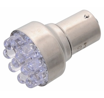 Žárovka 12LED 12V Ba15s oranžová