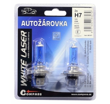 Žárovka 12V  H7  55W PX26d WHITE LASER blister 2ks