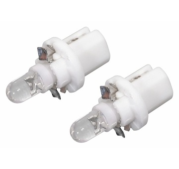 Žárovka 1LED 12V  B8,5d  bílá 2ks