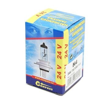 Žárovka 24V  H4  75/70W P43t box