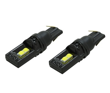 Žárovka 4LED 3030  12V  T10 s rezistorem CAN-BUS ready  bílá  2ks