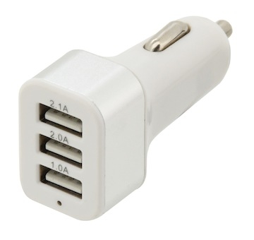 Zástrčka 3xUSB 5V/2100mA 12/24V