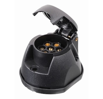 Zásuvka tažného zařízení 7 pólů s těsněním