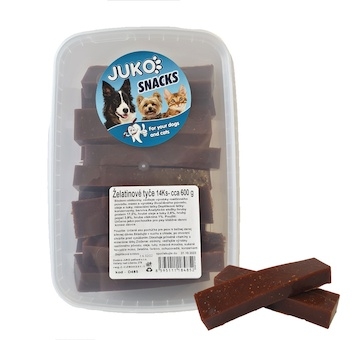 Želatinové tyče JUKO Snacks 600 g (14 ks)