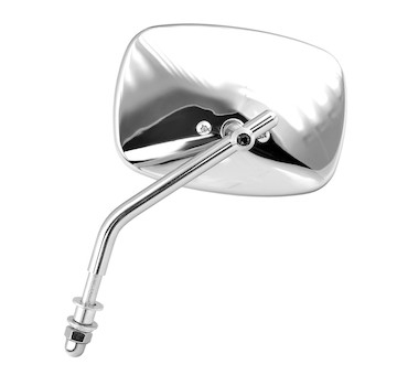 zpětné zrcátko chromové (závit pravý M8), Q-TECH (chrom), L=P