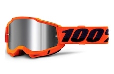 ACCURI 2, 100% brýle Orange, zrcadlové stříbrné plexi