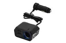 Adaptér s kabelem 12V + 2x USB 2400mA SELECT