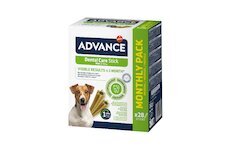 balení Advance mini tyčinky pro dentální péči 360g