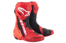 boty SUPERTECH R, ALPINESTARS (červená fluo/červená, vel. 39)