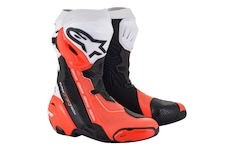 boty SUPERTECH R VENTED, ALPINESTARS (černá/bílá/červená fluo, vel. 41)