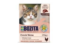 Bozita Cat kousky v omáčce s kuřecími játry, tetrapak 370 g