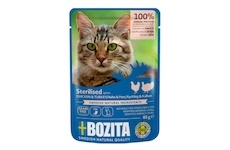Bozita Cat Sterilised kousky v omáčce s kuřecím a krůtím, kapsička 85 g