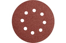 Brusný papír 125 mm P120 s otvory 5 ks suchý zip