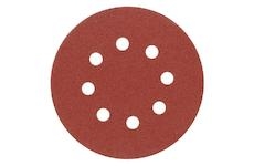 Brusný papír 125 mm P60 s otvory 5 ks suchý zip