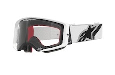 brýle SUPERTECH CORP, ALPINESTARS (bílá, čiré plexi) 2025