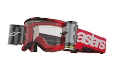 brýle VISION 5 BLAZE ROLL-OFF WIDE VISION, ALPINESTARS (červená, čiré plexi a roll-off systém) 2025