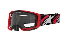 brýle VISION 8 LUAR, ALPINESTARS (červená/černá, čiré plexi) 2025