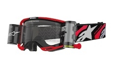 brýle VISION 8 LUAR ROLL-OFF WIDE VISION, ALPINESTARS (červená/černá, čiré plexi a roll-off systém) 2025