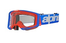 brýle VISION 8 WORDMARK, ALPINESTARS (modrá/oranžová, čiré plexi) 2025