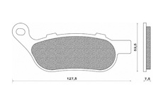 brzdové destičky (směs ROAD HD SINTERED) NEWFREN (2 ks v balení)
