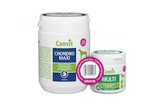 Canvit Chondro Maxi pro psy 500g + Canvit Multi pro psy 100 g zdarma
