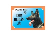 Cedulka Dafiko NĚMECKÝ OVČAK vlkošedý