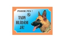Cedulka Dafiko NĚMECKÝ OVČAK z boku
