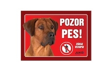 Cedulka Juko RHODÉSKÝ RIDGEBACK