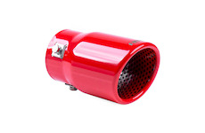 Červená nerezová koncovka tlumiče výfuku