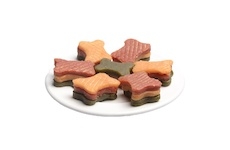 Chicken, duck & spinach in Bone Shape JUKO Snacks 250 g