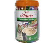 Churu cat masové pyré mix - tuňák, kuře 700g